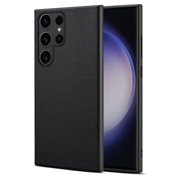 Samsung Galaxy S24 Ultra Päällystetty Hybridikotelo - Musta