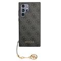 Samsung Galaxy S24 Ultra Guess 4G Charms Collection Hybridikotelo - Harmaa