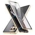 Samsung Galaxy S24 Ultra Magneettikotelo Panssarilasi - 9H sella - Kulta