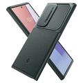 Samsung Galaxy S24 Ultra Spigen Optik Armor Suojakuori - Tummanvihreä