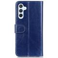 Samsung Galaxy S24 Lompakkokotelo Magneettisella Sulkijalla - Sininen