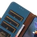 Samsung Galaxy S24 Lompakkomallinen Nahkakotelo kanssa RFID - Sininen
