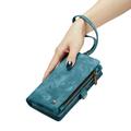 Samsung Galaxy S24+ Caseme 008 2-in-1 Multifunctional Lompakkokotelo - Sininen