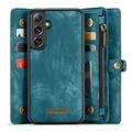 Samsung Galaxy S24+ Caseme 008 2-in-1 Multifunctional Lompakkokotelo - Sininen