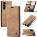 Caseme 013 Sarja Samsung Galaxy S24+ Lompakkokotelo - Sininen