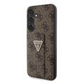 Samsung Galaxy S24+ Guess 4G Grip Stand Triangle Logo Case - ruskea