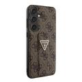 Samsung Galaxy S24+ Guess 4G Grip Stand Triangle Logo Case - ruskea