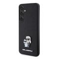 Samsung Galaxy S24+ Karl Lagerfeld Saffiano metalli Karl ja Choupette Case - musta