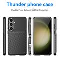 Samsung Galaxy S24+ Thunder Sarja TPU Suojakuori - Musta