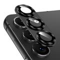 Samsung Galaxy S25 Hat Prince Full Cover Kameralinssin Panssarilasi Suojus - Musta