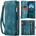 Samsung Galaxy S25 Caseme 008 2-in-1 Multifunctional Lompakkokotelo - Sininen