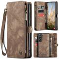 Samsung Galaxy S25 Caseme 008 2-in-1 Multifunctional Lompakkokotelo - Ruskea