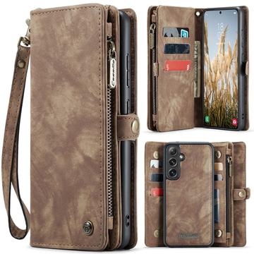 Samsung Galaxy S25 Caseme 008 2-in-1 Multifunctional Lompakkokotelo - Ruskea