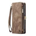 Samsung Galaxy S25 Caseme 008 2-in-1 Multifunctional Lompakkokotelo - Ruskea