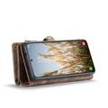 Samsung Galaxy S25 Caseme 008 2-in-1 Multifunctional Lompakkokotelo - Ruskea