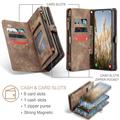 Samsung Galaxy S25 Caseme 008 2-in-1 Multifunctional Lompakkokotelo - Ruskea