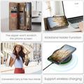Samsung Galaxy S25 Caseme 008 2-in-1 Multifunctional Lompakkokotelo - Ruskea