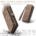 Samsung Galaxy S25 Caseme 008 2-in-1 Multifunctional Lompakkokotelo - Ruskea