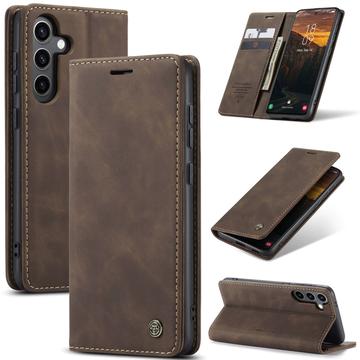 Samsung Galaxy S25 Caseme 013 Sarja Lompakkokotelo - Kahvi