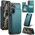 Samsung Galaxy S25 Caseme C22 Kotelo RFID-korttilompakko - vihreä