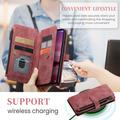 Samsung Galaxy S25 Caseme C30 Monitoiminen Lompakkokotelo - Punainen
