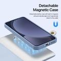 Samsung Galaxy S25 Dux Ducis Lawa lompakko nahkakotelo magneettikannella - Vauvan sininen