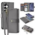 Samsung Galaxy S25 Dux Ducis Lawa Lompakko Nahkakotelo magneettikannella
