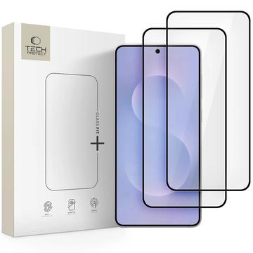 Samsung Galaxy S25 Edge Tech-Protect Glass Fit+ Panssarilasi - 2 kpl. - Musta