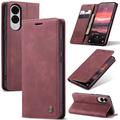 Samsung Galaxy S25 Edge Caseme 013 Sarja Lompakkokotelo - Viininpunainen