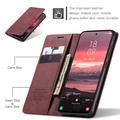 Samsung Galaxy S25 Edge Caseme 013 Sarja Lompakkokotelo - Viininpunainen