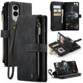 Samsung Galaxy S25 Edge Caseme C30 Monitoiminen Lompakkokotelo - Musta