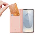 Samsung Galaxy S25 Edge Dux Ducis Skin Pro Lompakkokotelo - Pinkki