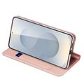 Samsung Galaxy S25 Edge Dux Ducis Skin Pro Lompakkokotelo - Pinkki