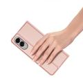 Samsung Galaxy S25 Edge Dux Ducis Skin Pro Lompakkokotelo - Pinkki