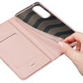 Samsung Galaxy S25 Edge Dux Ducis Skin Pro Lompakkokotelo - Pinkki