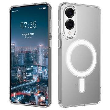 Samsung Galaxy S25 Edge Hybridikotelo - MagSafe-yhteensopiva - Läpinäkyvä