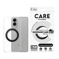 Samsung Galaxy S25 Edge PanzerGlass Kickstand Care Kotelo - MagSafe-yhteensopiva - Kirkas / Musta
