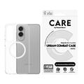 Samsung Galaxy S25 Edge PanzerGlass Care Urban Combat Kotelo - MagSafe-yhteensopiva - Valkoinen / Läpinäkyvä