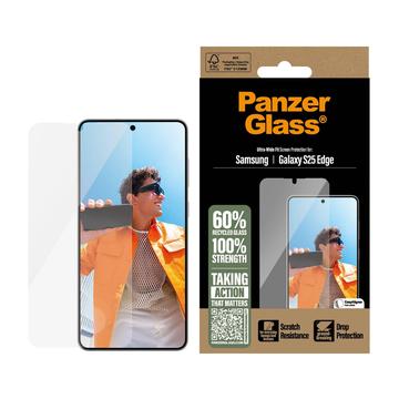 Samsung Galaxy S25 Edge PanzerGlass Ultra-Wide Fit EasyAligner -Panssarilasi - 9H - Läpinäkyvä