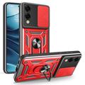 Samsung Galaxy S25 Edge Pyörivä Rengashybridikotelo Kamerasuojalla - Punainen