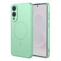 Samsung Galaxy S25 Edge silikonikotelo - MagSafe-yhteensopiva - Matchanvihreä