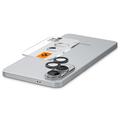 Samsung Galaxy S25 Edge Spigen Glas.tR Ez Fit Optik Pro Kameralinssin Panssarilasi - 9H - Musta