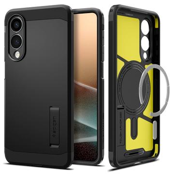 Samsung Galaxy S25 Edge Spigen Tough Armor Mag Suojakuori - Musta