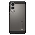 Samsung Galaxy S25 Edge Spigen Tough Armor Mag Suojakuori - Asemetallin Harmaa