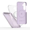Samsung Galaxy S25 Edge Tech-Protect nestemäinen silikoni kotelo - MagSafe yhteensopiva - Mauve värinen