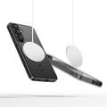 Samsung Galaxy S25 Edge Tech-Protect MagFlex -kotelo - MagSafe-yhteensopiva - Kirkas / musta