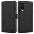 Samsung Galaxy S25 Edge Tech-Protect lompakkokotelo magneetilla ja jalustalla - Musta