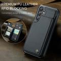 Samsung Galaxy S25 FE Caseme C22 Kotelo RFID-korttilompakko - Musta