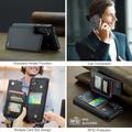Samsung Galaxy S25 FE Caseme C22 Kotelo RFID-korttilompakko - Musta