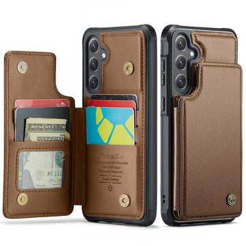Samsung Galaxy S25 FE Caseme C22 Kotelo RFID-korttilompakko - ruskea